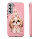Shih Tzu Princess Kawaii Chibi Puppy Pet Dog Art Tough Phone Case