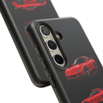 FD RX7 Phone Case Red, Three-View Vector Cover, JDM Gift