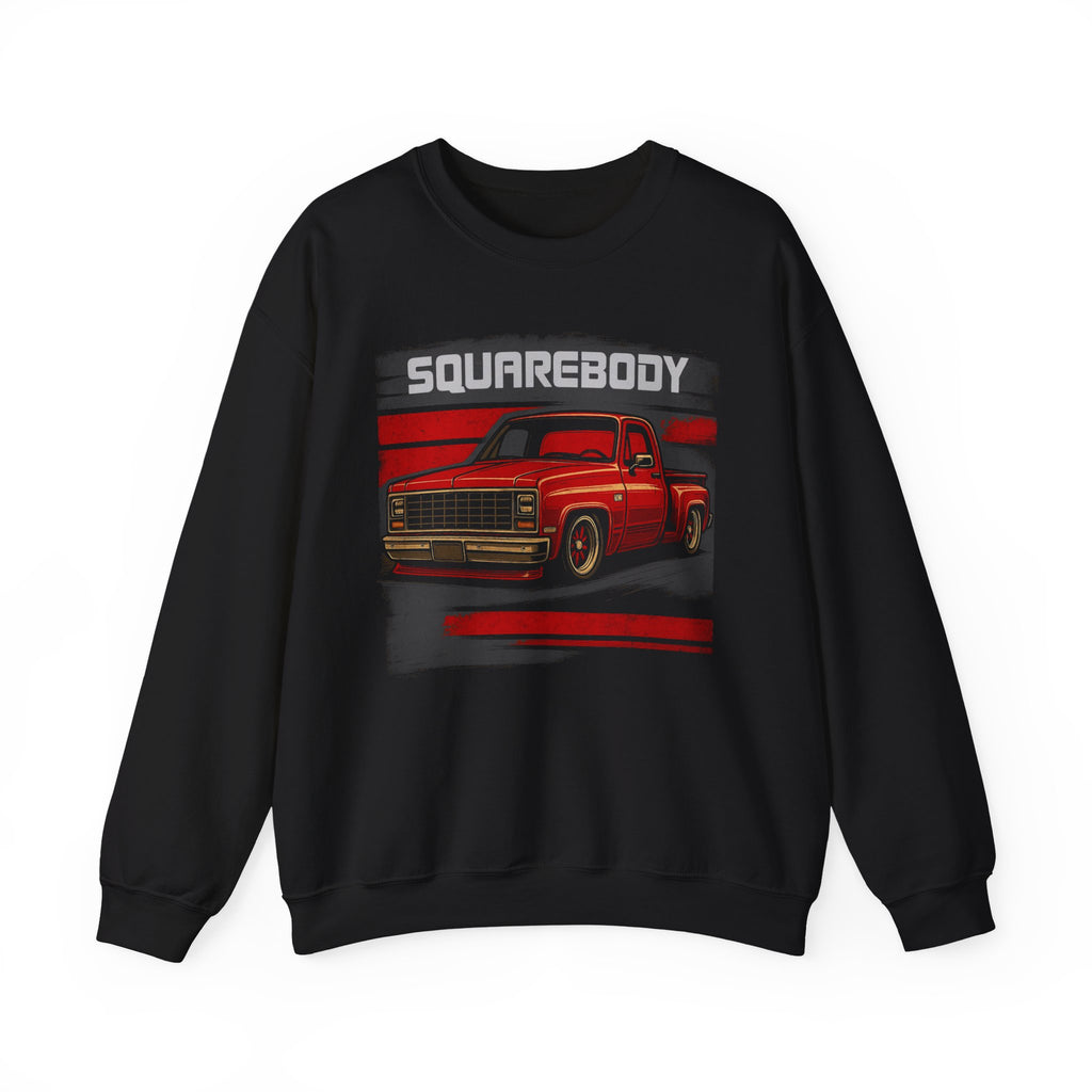 Squarebody Chevy Sweatshirt – Red Classic Truck Retro Style Design