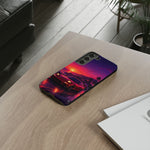 FD RX-7 Retro Sunset Sports Car Tough Case | Neon Vaporwave Beach Drive