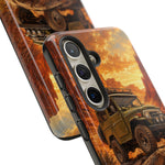 Land Cruiser FJ40 Classic 4x4 Red Rock Canyon Art Tough Phone Case