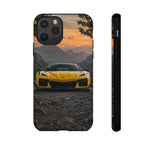 C8 Z06 Corvette Phone Case, Yellow Mountain Dusk Cover, Gift