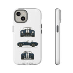 1966 Cobra Blue White Stripe Roadster Tough Phone Case Cover