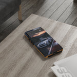 Skyline GT-R R34 White Nurburgring Speed Art Tough Phone Case