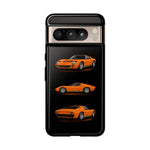 Orange Miura Classic Supercar Tough Phone Case - 3 View