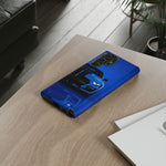 Blue Mustang Art Phone Case, GT500 American Muscle Car Tough Cover for Men
