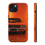 Orange Cuda Phone Case, 71 Classic Muscle Car Tough Cover