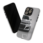 Silver Camaro Phone Case, ZL1 American Muscle Car Tough Cover for Men Gift