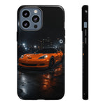 Orange C6 Neon Car Meet Tough Phone Case