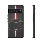Camaro ZL1 Phone Case, Black Red Racing Stripe Studio Cover, Gift