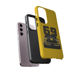 1969 Camaro Z28 Yellow Front View Muscle Car Tough Phone Case