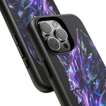 Holographic Wolf Phone Case, Fractured Prism Iridescent Cover