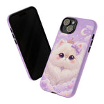 Persian Cat Kawaii Chibi Round Art Tough Phone Case