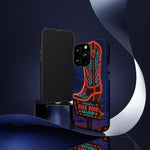 Neon Cowboy Boot phone case | High Noon Saloon design