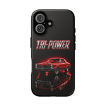 Tri-Power Classic Muscle Car GTO phone case | Retro Automotive Graphic