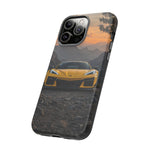 C8 Z06 Corvette Phone Case, Yellow Mountain Dusk Cover, Gift
