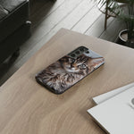 Maine Coon Kitten Phone Case, Tufted Ears Macro Portrait Cover