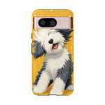 Sheepdog Hair Flip Phone Case Funny Dog Lover Gift