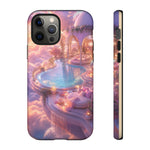 Floating Pool Deck Phone Case, Pastel Cloud 3D Render Cover