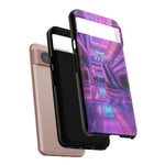 Empty Mall Escalator Vaporwave Art Tough Phone Case