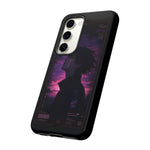 Melancholy Data Poster Phone Case, Glitch Anime Sky Tough Cover