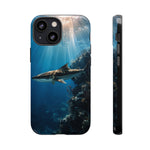 Cobia Reef Phone Case, Shaft of Light Ocean Fishing Tough Cover