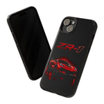Red ZR1 C8 Phone Case for Chevy Fans, Tough Cover