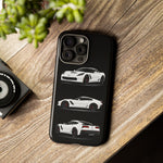 White C7 Z06 Sports Car Phone Case Tough Multi View