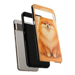 Pomeranian Tiny Fox Fluffy Art Tough Phone Case