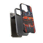 Orange Supra Phone Case, Neon City Night JDM Sports Car Tough Cover