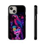 Neon Parrot Cocktails phone case | Tough Cases