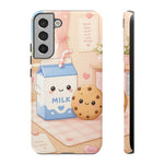 Milk Cookie Phone Case Cute Food Kawaii Tough Cover Gift Art