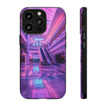 Empty Mall Escalator Vaporwave Art Tough Phone Case