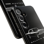 Vintage Galaxie 500 Phone Case | Classic Car Illustration, Black