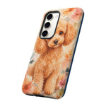 Miniature Poodle Whimsical Watercolor Art Tough Phone Case