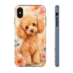 Miniature Poodle Whimsical Watercolor Art Tough Phone Case