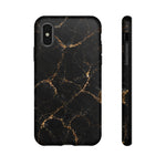 Black Gold Marble Pattern Phone Case | Tough Case