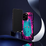 Neon Flamingo Pool Vaporwave Art Tough Phone Case