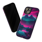 2 Rounds Canada Retina Artwork Vaporwave Phone Case – Landscape Aesthetic