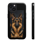 German Shepherd Geometric Art Tough Phone Case - Low Poly