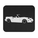 Convertible Sports Car Miata Mouse Pad | Retro Roadster Silhouette