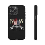 1969 Camaro SS American Flag Tough Phone Case Cover Gift Art
