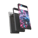 Skyline GT-R Tokyo Rain JDM Night Art Tough Phone Case