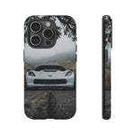 C7 Z06 Corvette Phone Case, White Foggy Country Road Cover