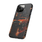 Challenger RT Phone Case, Rainy City Night Muscle Car Tough Cover