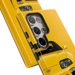 Yellow Supra Phone Case, MK4 90s JDM Legend Tough Protective Cover for Men