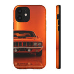 Orange Cuda Phone Case, 71 Classic Muscle Car Tough Cover