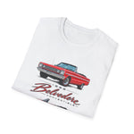 1966 Belvedere Convertible Car T-Shirt | Vintage Red Classic Automobile Tee