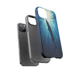 Barracuda Silhouette Phone Case, Sunlit Marine Art Tough Cover