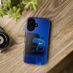 Blue Mustang Art Phone Case, GT500 American Muscle Car Tough Cover for Men